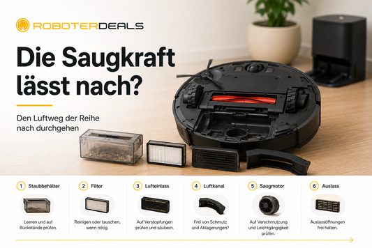 Die Saugkraft lässt nach – den Luftweg der Reihe nach durchgehen