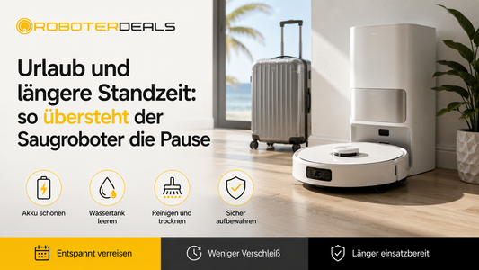 Urlaub und längere Standzeit: so übersteht der Saugroboter die Pause