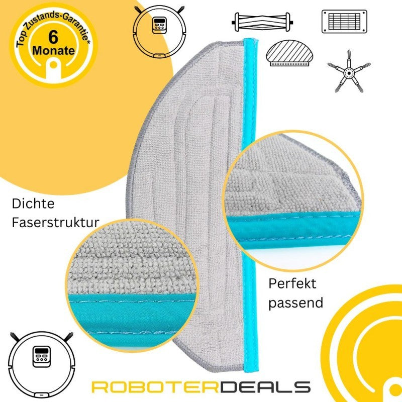 Zubehör Set, Ersatzteile Kit für Yeedi Cube (2x Seitenbürste, 2x Filter, 2x Pad, 1x Hauptbürste, 2x Beutel)