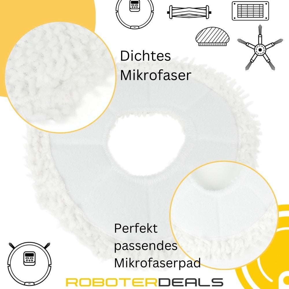 Zubehör Set, Ersatzteile Kit für NARWAL Freo Serie (2x Seitenbürste, 1x Hauptbürste, 2x Filter, 2x Pad)