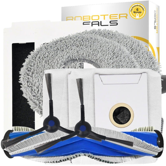 Zubehör Set für Ecovacs Deebot T30 Pro OMNI, T30S Pro (2x Beutel, 2x Filter, 2x Seitenbürste, 2x Pad, 1x Hauptbürste)