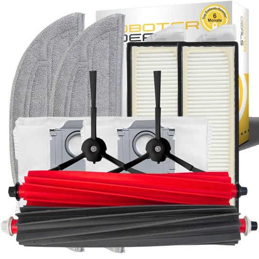 Zubehör Set für Roborock S8 MaxV Ultra – Filter Bürsten Wischpads Staubbeutel (10 Teile)