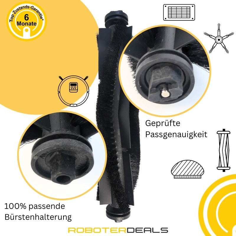 Zubehör Set, Ersatzteile Kit für Eufy X8 Pro, X8 Pro SES (2x Filter, 2x Seitenbürste, 2x Pad, 1x Hauptbürste)