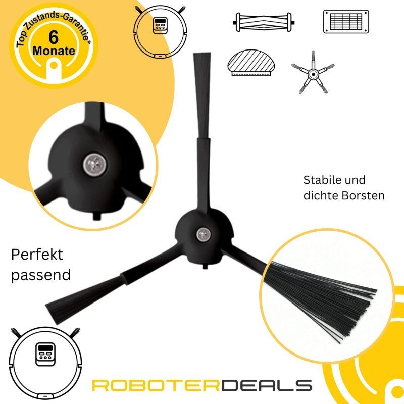 Zubehör Set, Ersatzteile Kit für Eufy X8 Pro, X8 Pro SES (2x Filter, 2x Seitenbürste, 2x Pad, 1x Hauptbürste)