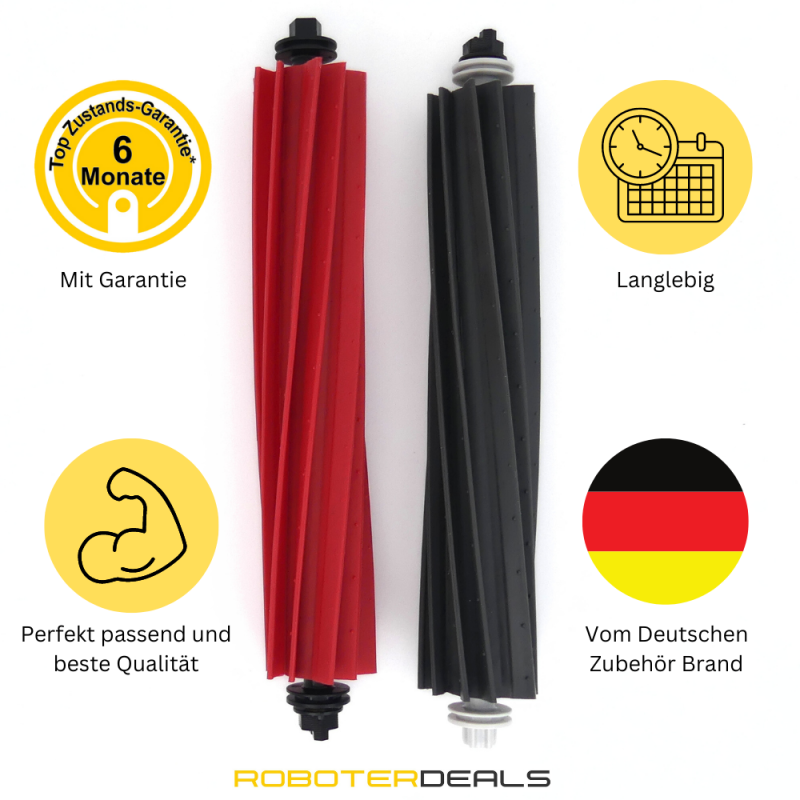 Zubehör Set für Roborock Q Revo Slim – Filter Bürsten Wischpads (8 Teile)