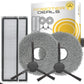 Zubehör Set, Ersatzteile Kit für Dreame L10s Plus (2x Filter, 2x Pad, 2x Seitenbürste)