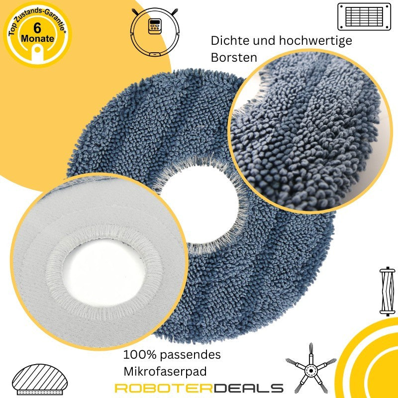 Zubehör Set, Ersatzteile Kit für Eufy Omni C20 (1x Hauptbürste, 2x Filter, 2x Pad, 2x Seitenbürste)
