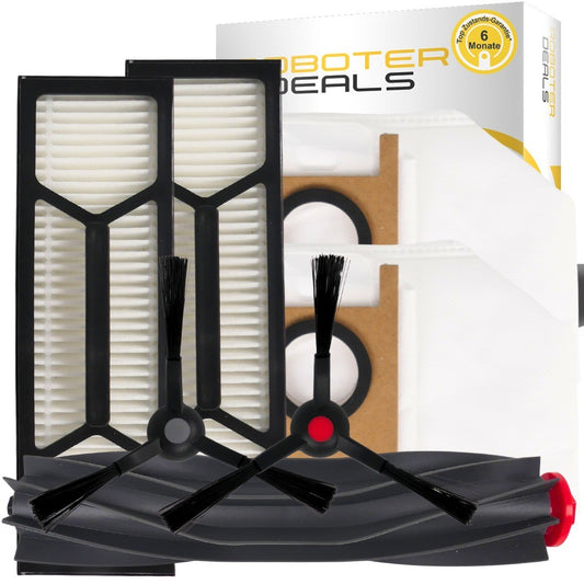 Zubehör Set, Ersatzteile Kit für Eufy S1, S1 Pro, HydroJet (1x Hauptbürste, 2x Filter, 2x Beutel, 2x Seitenbürste)