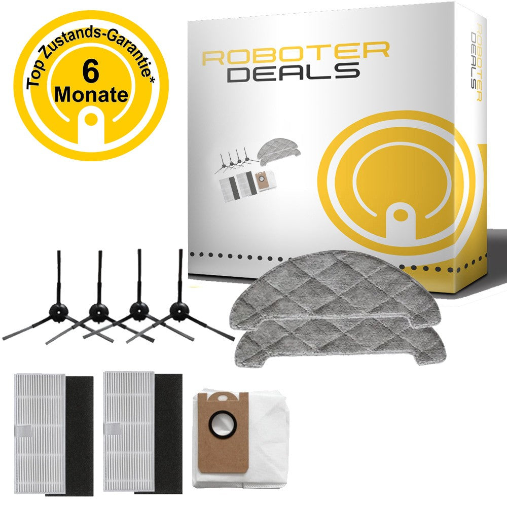 Zubehör Set (Ersatzteile) für Proscenic M7 Pro (2x Filter, 1x Staubbeutel, 2x Pad, 4x Seitenbürste)