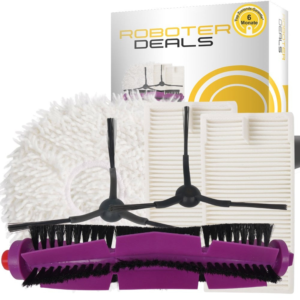 Zubehör Set, Ersatzteile Kit für Eureka J12 Ultra (1x Hauptbürste, 2x Filter, 2x Pad, 2x Seitenbürste)