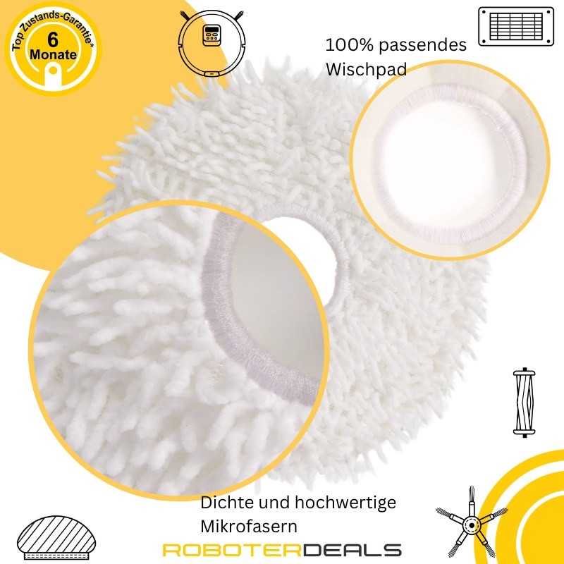 Zubehör Set, Ersatzteile Kit für Eureka J12 Ultra (1x Hauptbürste, 2x Filter, 2x Pad, 2x Seitenbürste)