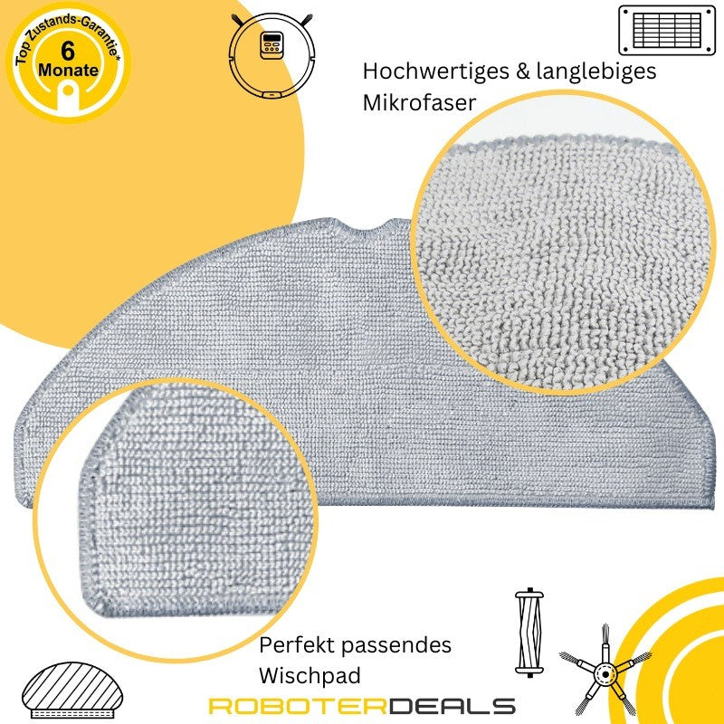 Zubehör Ersatzteile für Roborock Q7 M5, Q7 L5 & Q7 L5 Plus (2x Beutel, 2x Filter, 2x Seitenbürsten, 2x Pads, 1x Hauptbür