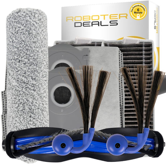 Zubehör Set, Ersatzteile für Ecovacs Deebot X9 Pro Omni (2x Beutel, 2x Filter, 2x Seitenbürste, 1x Wischbürste, 1x Hauptbürste)