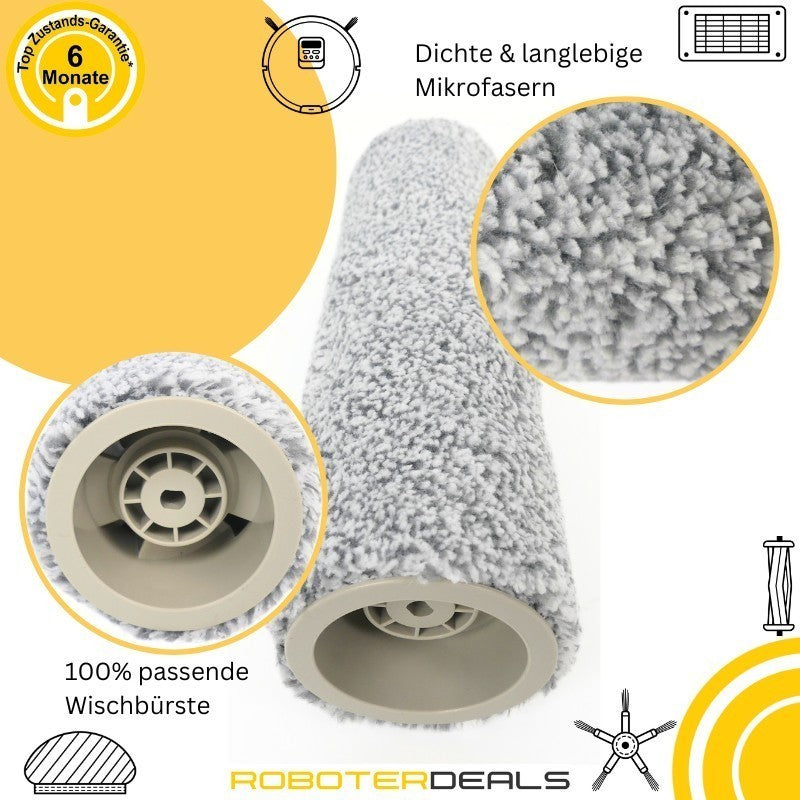 Zubehör Set, Ersatzteile für Ecovacs Deebot X9 Pro Omni (2x Beutel, 2x Filter, 2x Seitenbürste, 1x Wischbürste, 1x Hauptbürste)