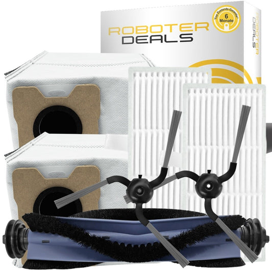 Zubehör-Set / Ersatzteile-Kit für Eufy Omni C10, Eufy C10 (1x Hauptbürste, 2x Filter, 2x Seitenbürsten, 2x Beutel)