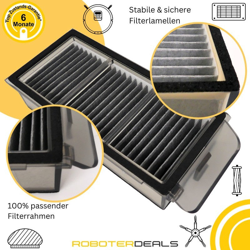 Zubehör Set für Dreame Matrix10 Ultra Ersatzteile (2x Seitenbürsten, 2x Pad, 2x Filter 1x Hauptbürste)