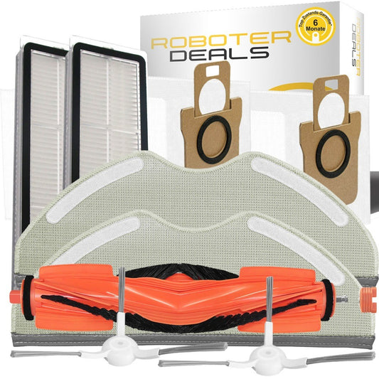 Zubehör Set für XIAOMI H40 - Ersatzteile (1x Hauptbürste, 2x Filter, 2x Seitenbürste, 2x Pad, 2x Beutel)