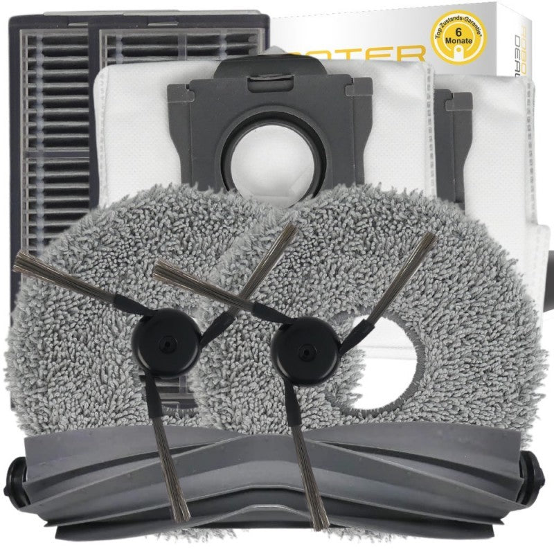 Zubehör Set für Dreame L10s Ultra Gen 3 - Ersatzteile (2x Seitenbürsten, 2x Pad, 2x Filter 1x Hauptbürste, 2x Staubbeute
