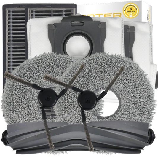 Zubehör Set für Dreame L10s Ultra Gen 3 - Ersatzteile (2x Seitenbürsten, 2x Pad, 2x Filter 1x Hauptbürste, 2x Staubbeute