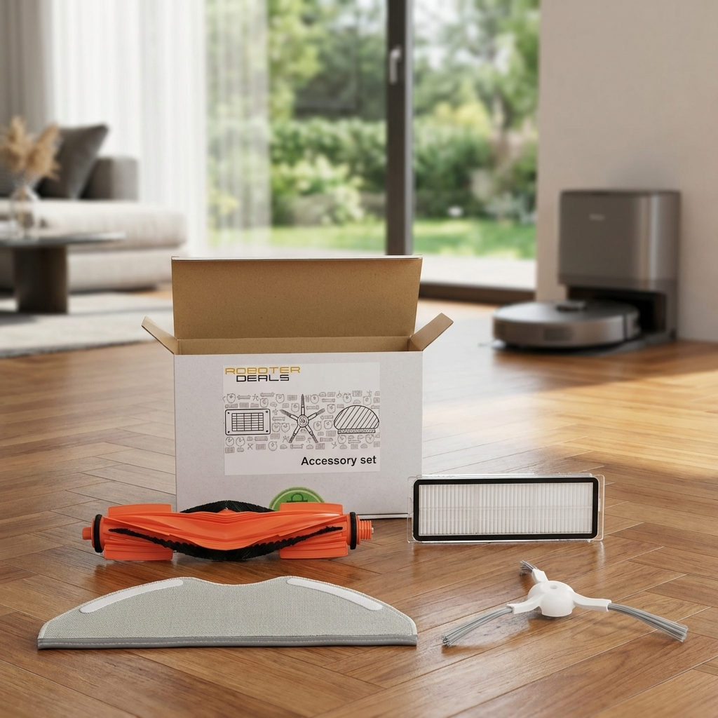 Zubehör Set für XIAOMI H40 - Ersatzteile (1x Hauptbürste, 2x Filter, 2x Seitenbürste, 2x Pad, 2x Beutel)