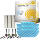 Zubehör Set, Ersatzteile Kit für Ecovacs Deebot Slim OZMO 10 (3x Pad, 4x Seitenbürste, 3x Filter)