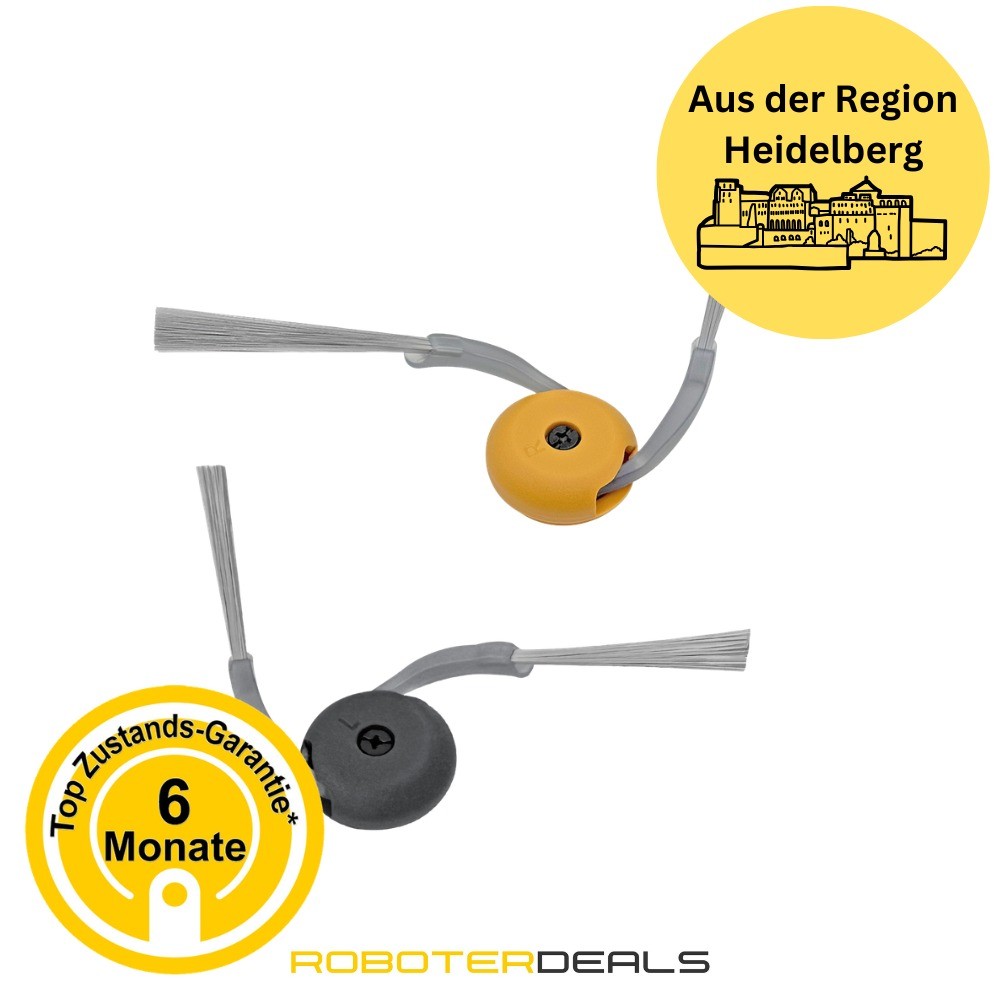 Zubehör Set für Roborock Qrevo Curv 2 Flow - Ersatzteile (1x Hauptbürste, 2x Filter, 2x Seitenbürste, 1x Wischbürste, 2x