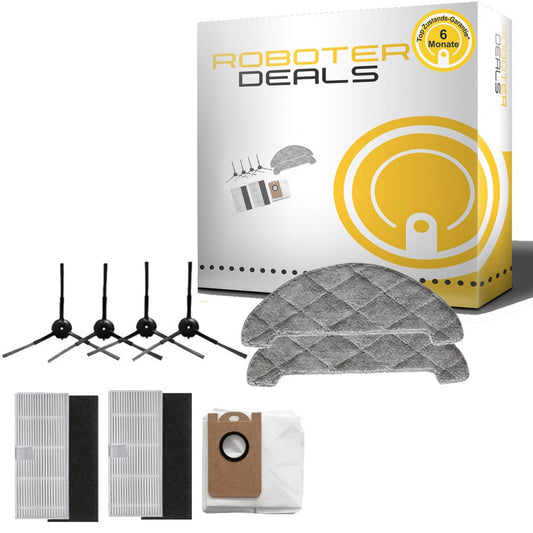 Zubehör Set (Ersatzteile) für Proscenic M7 Pro (2x Filter, 1x Staubbeutel, 2x Pad, 4x Seitenbürste)