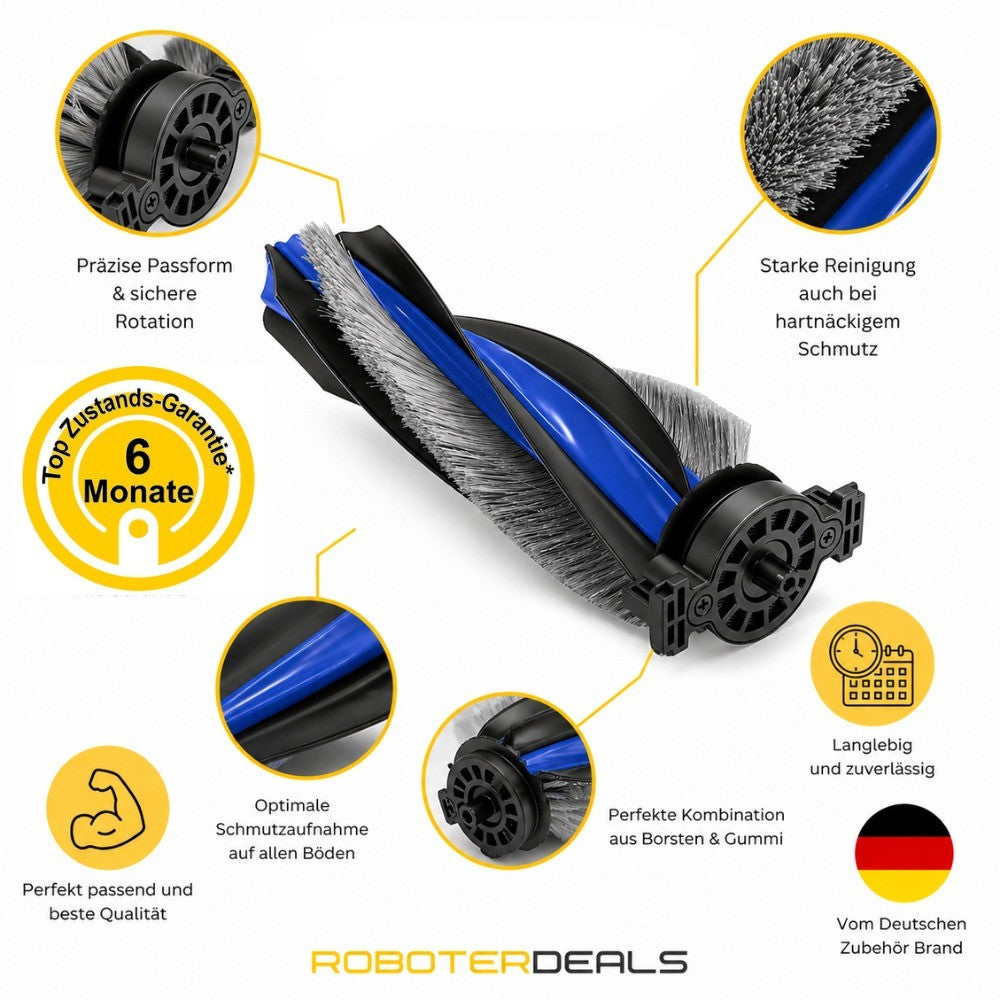 Zubehör-Set für Ecovacs Deebot X12 OmniCyclone (8-teilig: Beutel, Filter, Seitenbürsten, Wischbürste, Hauptbürste)