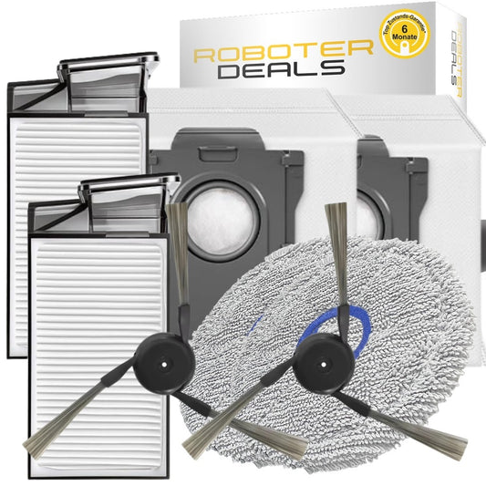 Zubehör-Set für Dreame X60 Max Ultra Complete (8-teilig: Seitenbürsten, Pads, Filter, Beutel)