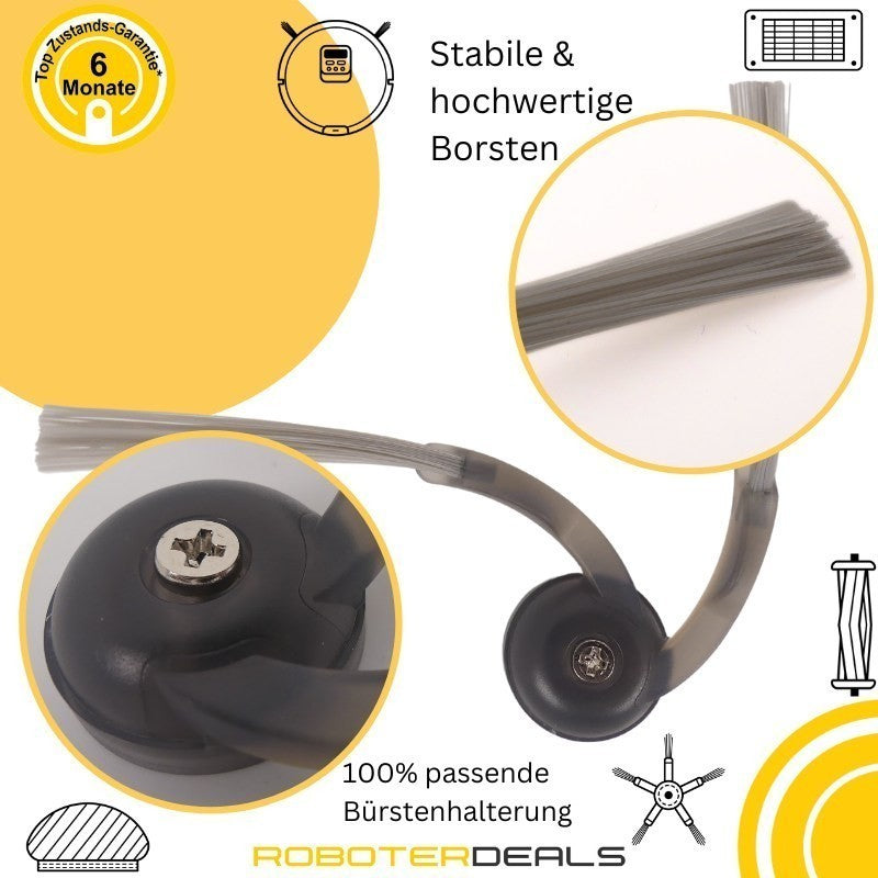 Zubehör-Set für Roborock Saros 20 Sonic (9-teilig: Hauptbürsten-Set, Filter, Pads, Seitenbürsten, Beutel)
