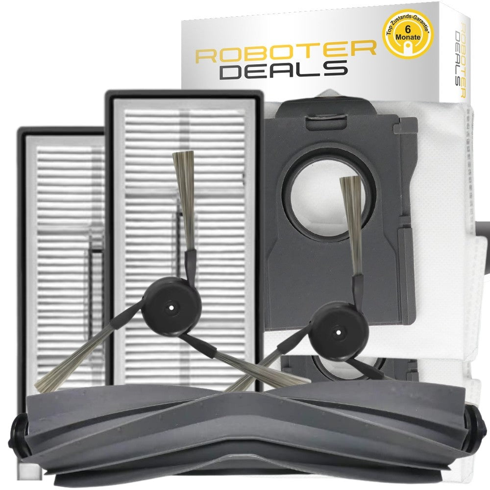 Zubehör-Set für Mova P70 Pro Ultra (7-teilig: Hauptbürste, Seitenbürsten, Beutel, Filter)