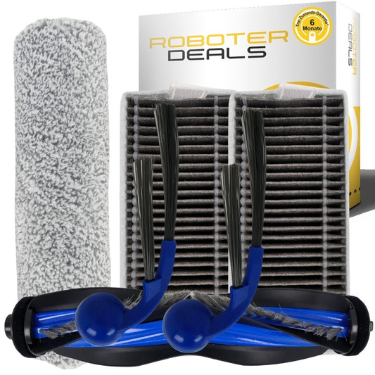 Zubehör Set, Ersatzteile für Ecovacs Deebot T80S Omni (2x Filter, 2x Seitenbürste, 1x Wischbürste, 1x Hauptbürste)