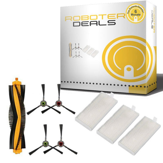 Zubehör Set (Ersatzteile) für Ecovacs Deebot R96 und R98 (passend DR98-KTA) - 1x Hb, 3x Fi, 4x Sb