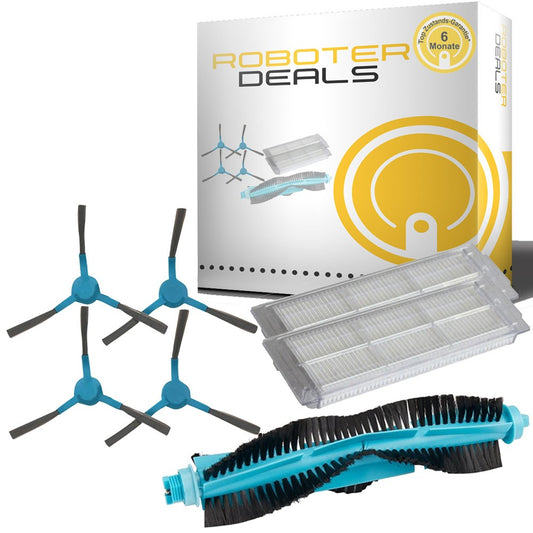 Zubehör Set (Ersatzteile) für Viomi V3 Pro (1x Hauptbürste, 2x Filter, 4x Seitenbürste)