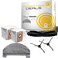 Zubehör Set (Ersatzteile) für Proscenic M8 Pro (1x Hauptbürste, 2x Staubbeutel, 2x Pad, 2x Seitenbürste)