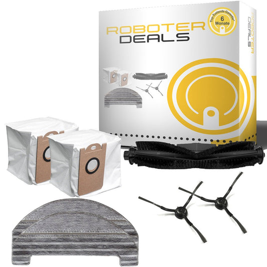 Zubehör Set (Ersatzteile) für Proscenic M8 Pro (1x Hauptbürste, 2x Staubbeutel, 2x Pad, 2x Seitenbürste)