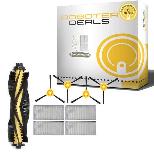 Zubehör Set (Ersatzteile) für Yeedi K600 u. K700 (4x Seitenbürste, 1x Hauptbürste, 4x Filter)