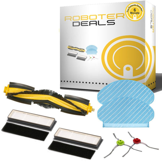 Zubehör Set, Ersatzteile Kit für Yeedi vac max (2x Pad, 2x Seitenbürste, 1x Hauptbürste, 2x Filter)