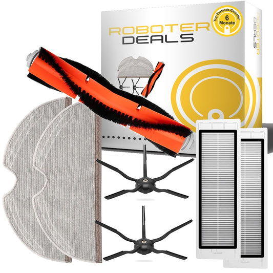 Zubehör Set für Roborock S6 / S6 MaxV / S6 Pure – Filter Bürsten Wischpads Seitenbürsten
