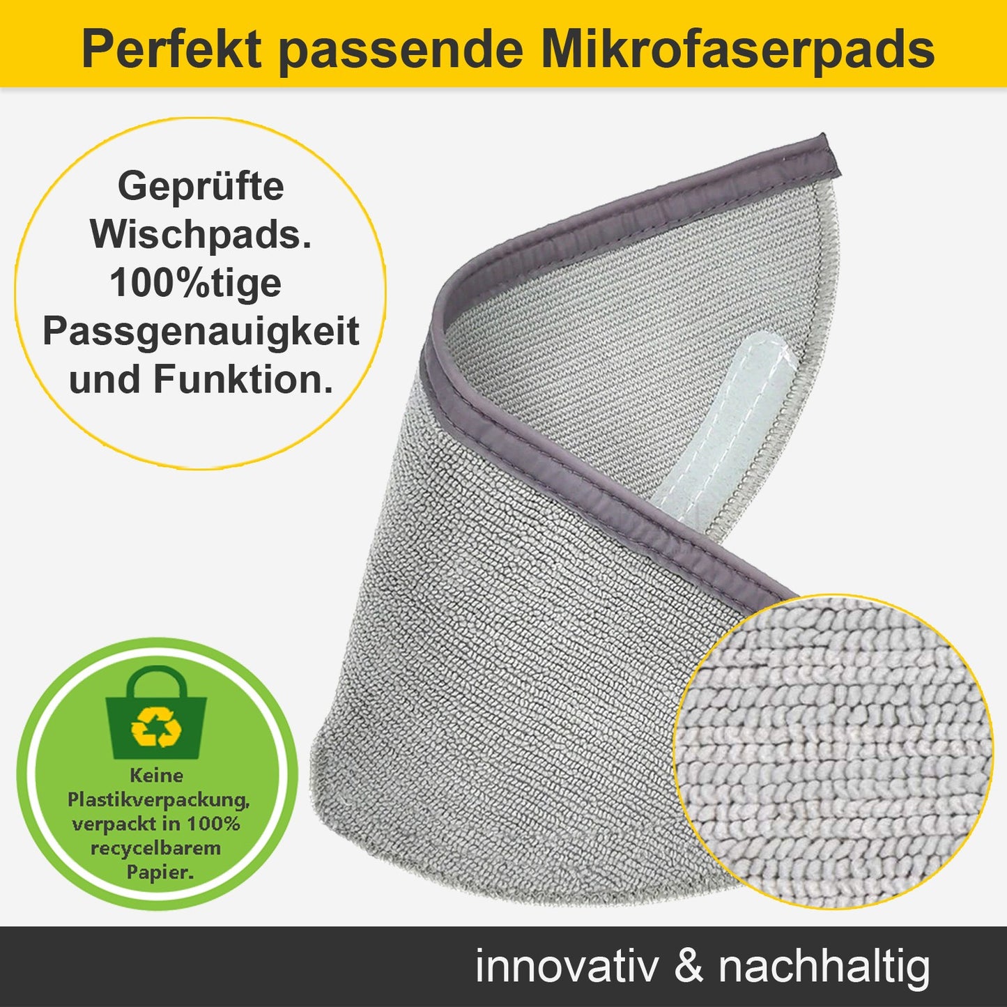 Zubehör Set für Roborock S6 / S6 MaxV / S6 Pure – Filter Bürsten Wischpads (7 Teile)