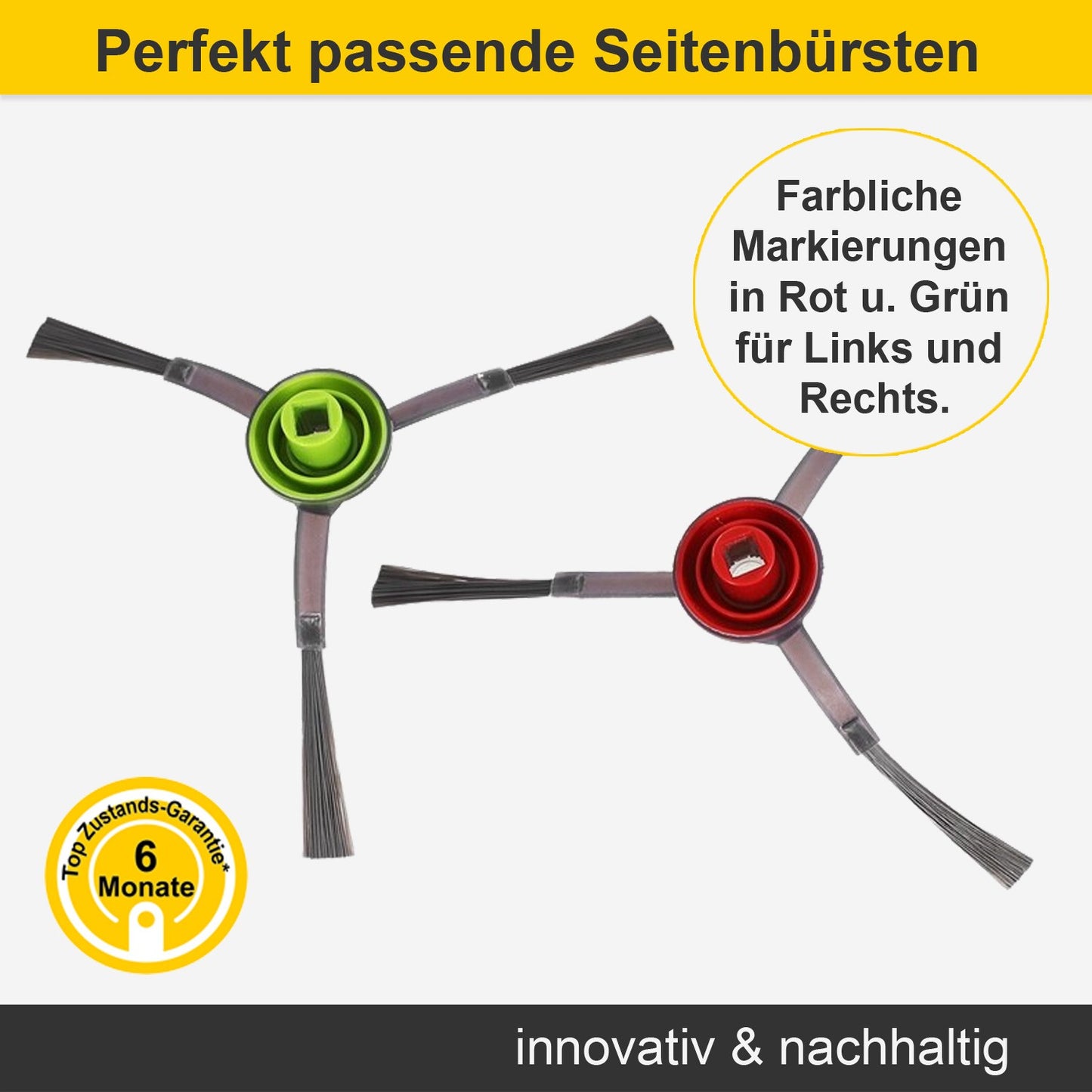 Zubehör Set, Ersatzteile Kit für Ecovacs Deebot OZMO 930 (passend DG3G-KTA) (3x FI, 4x SB, 1x HB)
