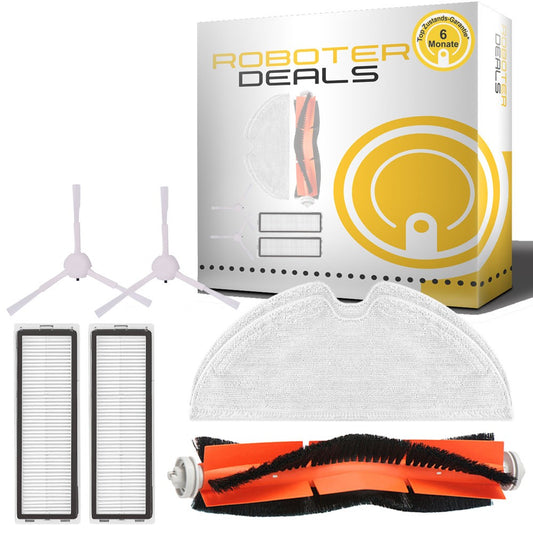 Zubehör Set, Ersatzteile Kit für Dreame L10 Pro (1x Hauptbürste, 2x Filter, 2x Pad, 2x Seitenbürste)
