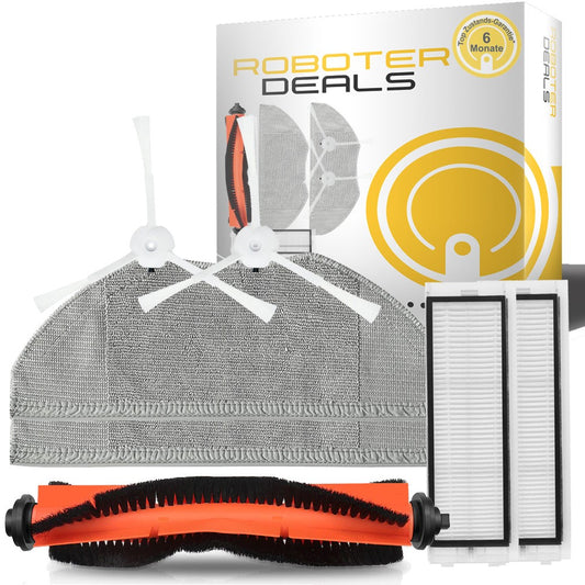 Zubehör Set (Ersatzteile) für Xiaomi Mi Mop Essential (Mijia G1) (MJSTG1 SKV4136GL) (2x S-Bürste,2x Filter,1x H-bürste,2