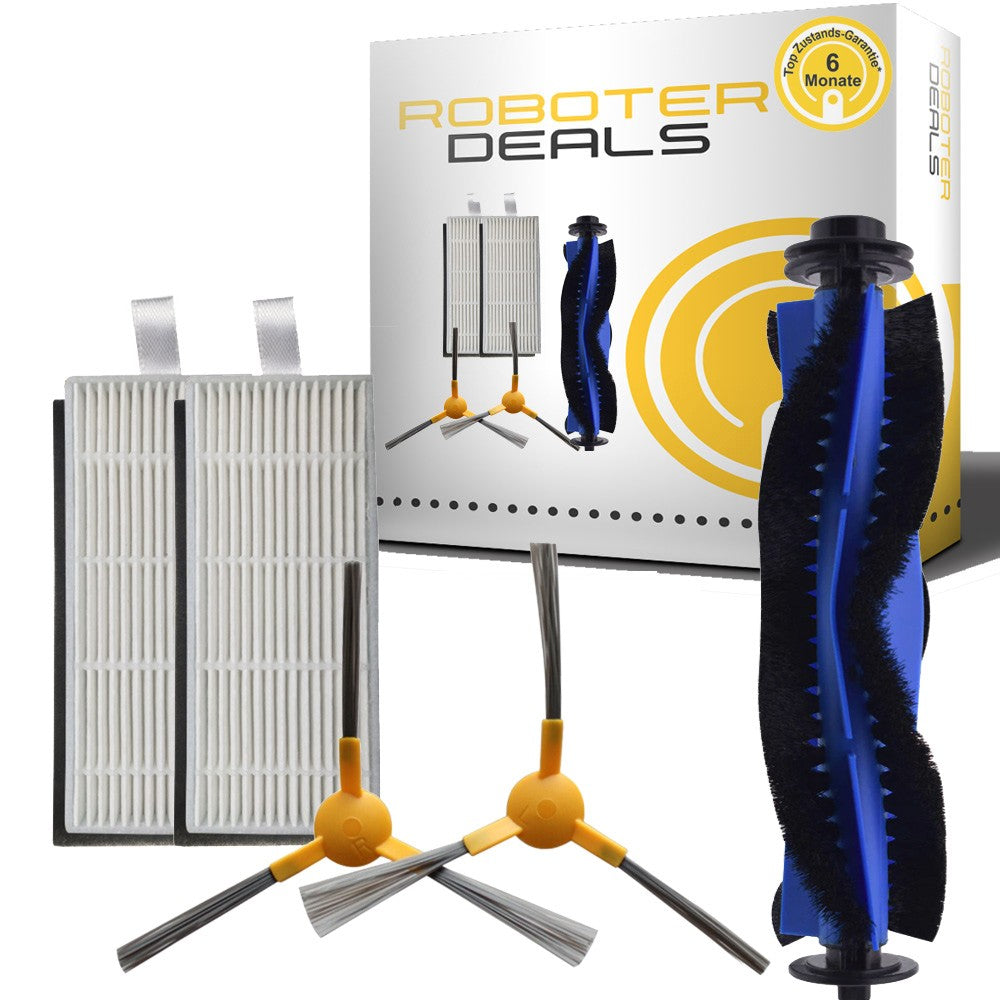 Zubehör Set, Ersatzteile Kit für Hosome G9070 u. 2000 (2x Seitenbürste, 2x Feinstaubfilter, 1x Hauptbürste)