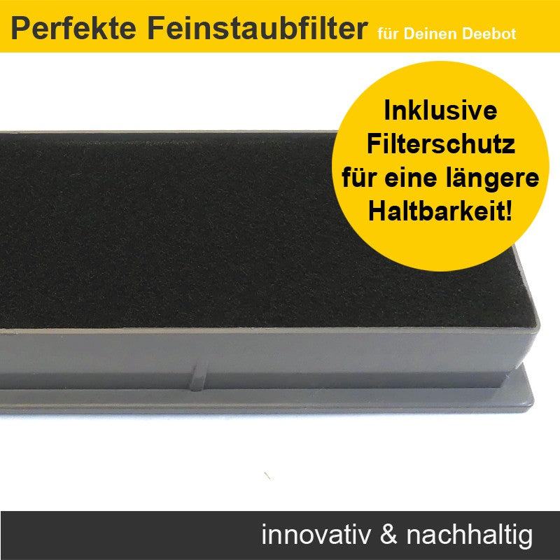 Zubehör Set, Ersatzteile Kit für Ecovacs Deebot OZMO 950, 920 (passend zu DX5G-KTA) 4x Seitenbürste, 3x Filter, 1x Haupt