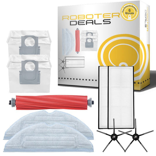 Zubehör Set, Ersatzteile für Roborock S7 Pro Ultra (2x Filter, 2x Wischpad, 2x Seitenbürste, 1x Hauptbürste, 2x Staubbeutel)