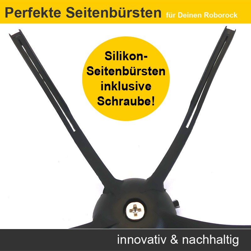 Zubehör Set, Ersatzteile für Roborock S7 Pro Ultra (2x Filter, 2x Wischpad, 2x Seitenbürste, 1x Hauptbürste, 2x Staubbeutel)