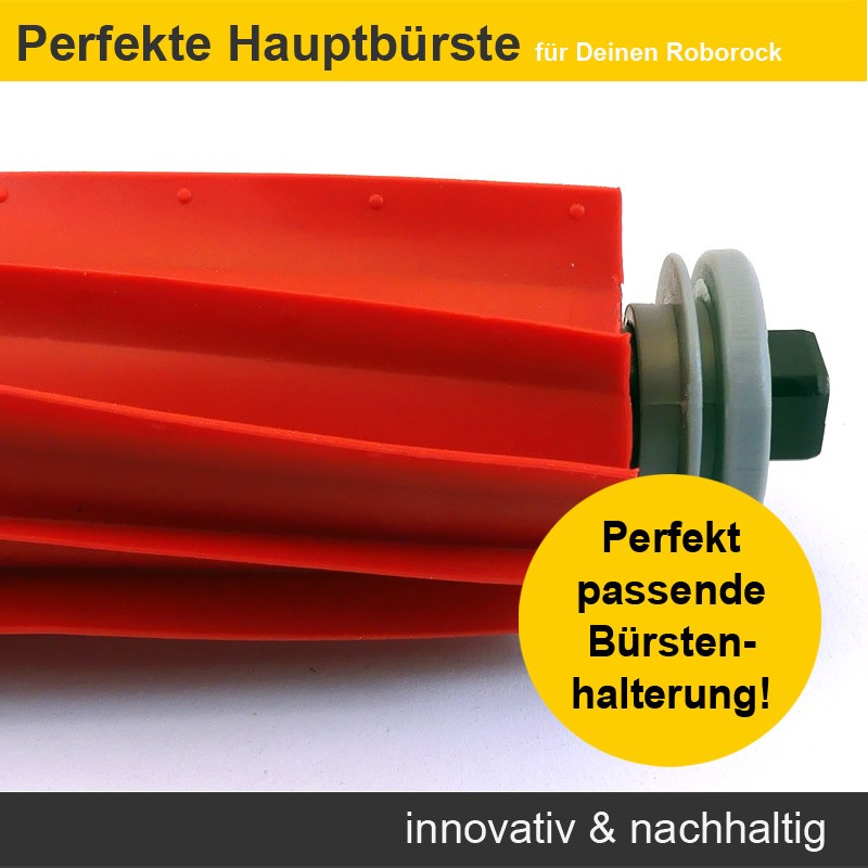 Zubehör Set, Ersatzteile Kit für Roborock Q7 Max u. Q7 Max Plus (2x Filter, 2x Wischpad, 2x Seitenbürste, 1x Hauptbürste)