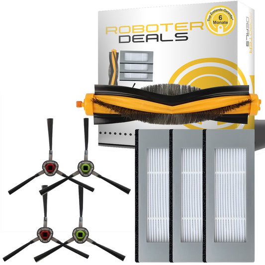 Zubehör Set, Ersatzteile Kit für Ecovacs Deebot OZMO 930 (passend DG3G-KTA) (3x FI, 4x SB, 1x HB)