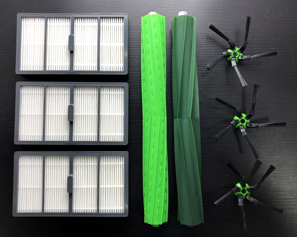 Zubehör Set (Ersatzteile) für iRobot Roomba S9 und S9+ (3x Filter, 2x Hauptbürste, 3x Seitenbürste)